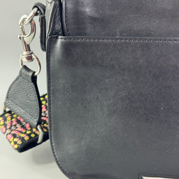 Rebecca Minkoff Black Leather Crossbody Bag - Picture 6 of 15